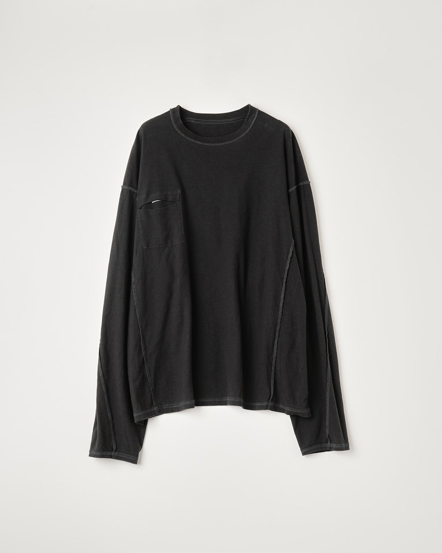 REVERSIBLE LOOSE FIT LONG SLEEVE TEE