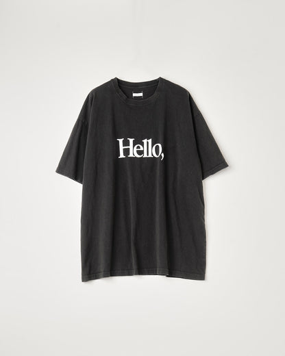 LOOSE FIT PRINT TEE : HELLO,GOOD BUY!