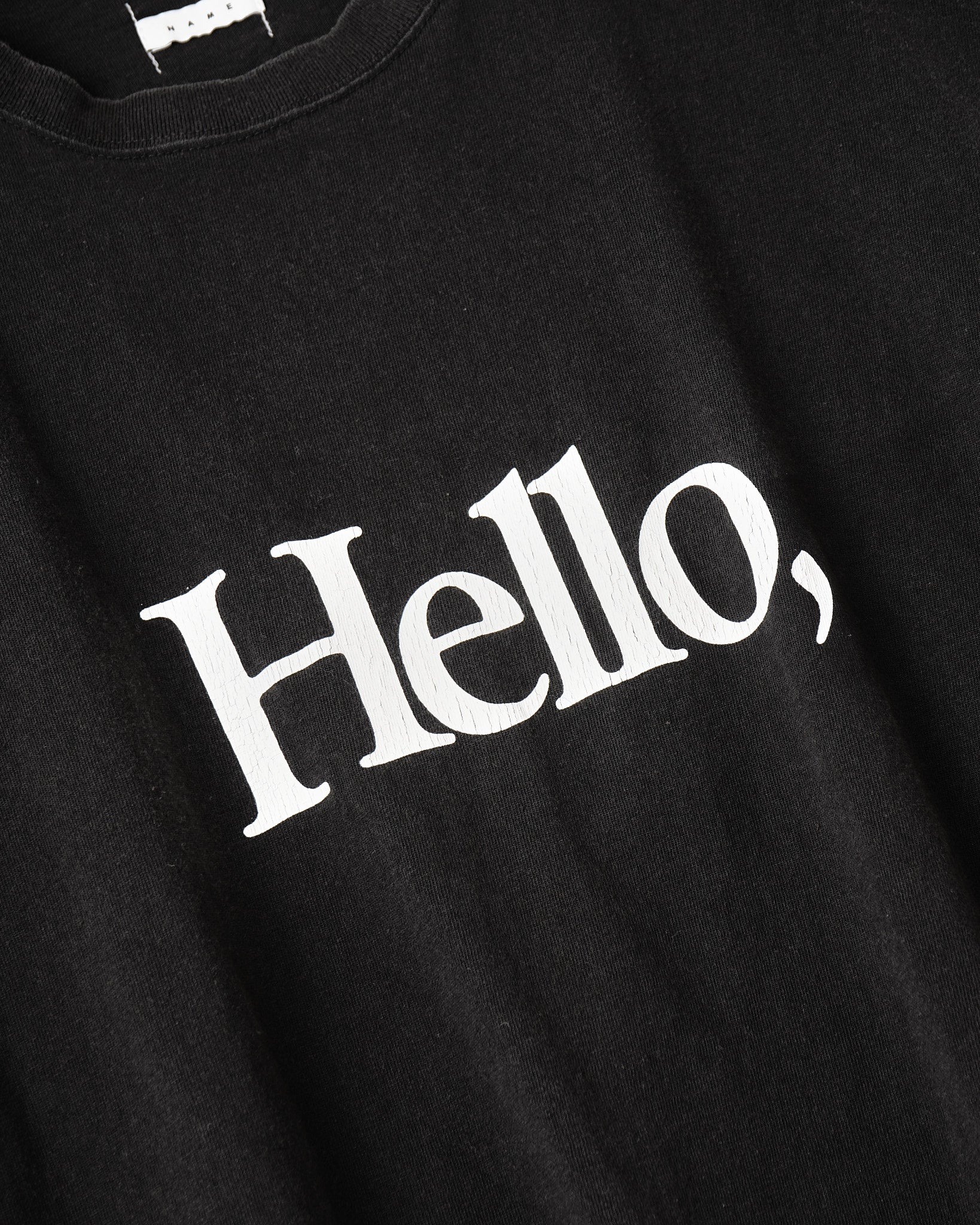 LOOSE FIT PRINT TEE : HELLO,GOOD BUY! – Name. OFFICIAL STORE