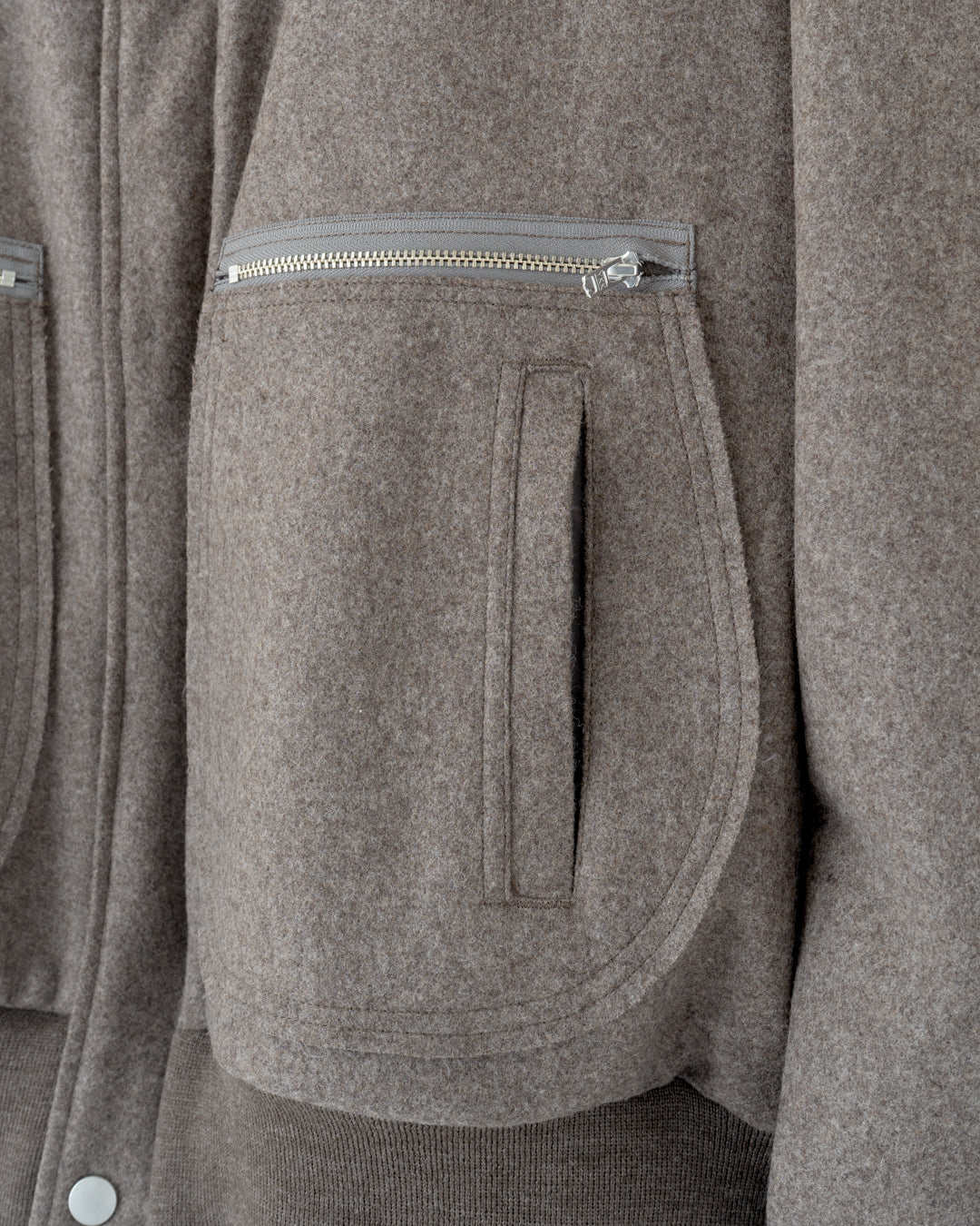 MELTON/PADED FLIGHT JACKET