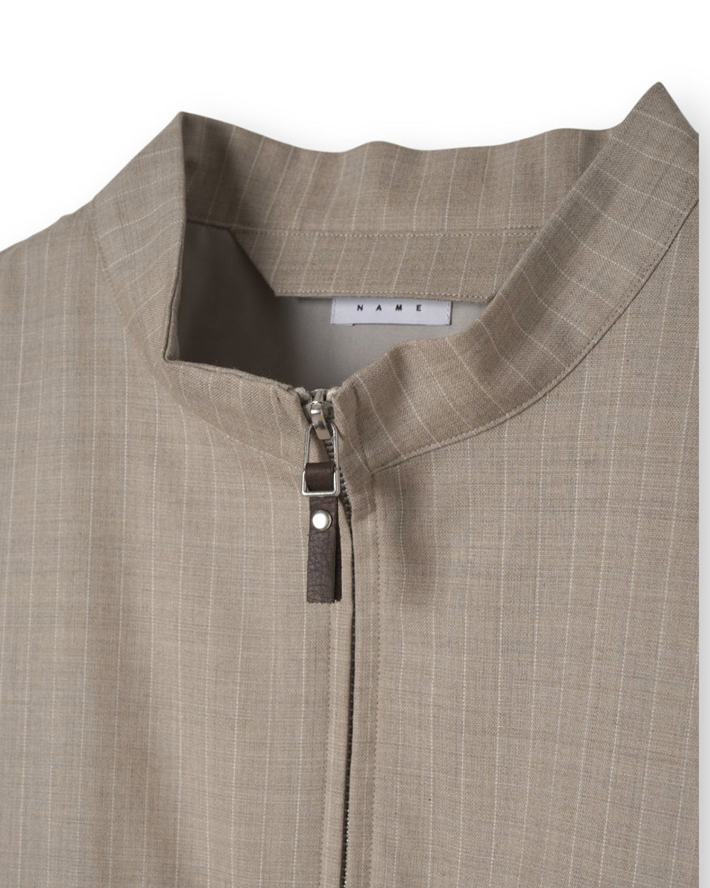 WOOL STRIPED SHORT BLOUSON