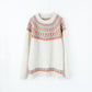 WOOL NORDIC KNIT SWEATER : INSIDE OUT PATTERN