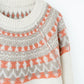 WOOL NORDIC KNIT SWEATER : INSIDE OUT PATTERN