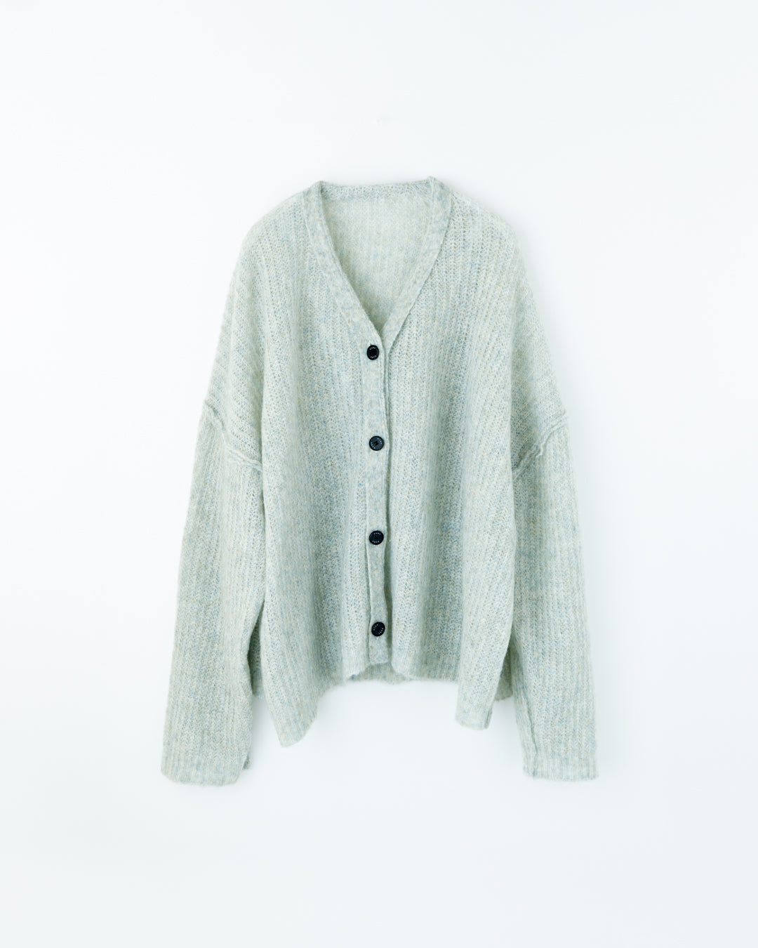 MOHAIR KNIT CARDIGAN : INSIDE OUT