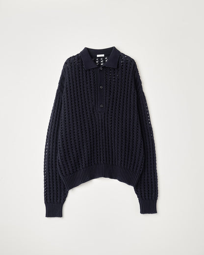 MESH KNIT POLO
