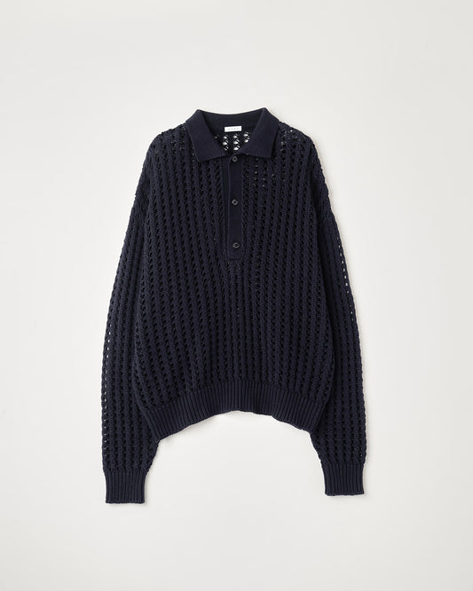 MESH KNIT POLO