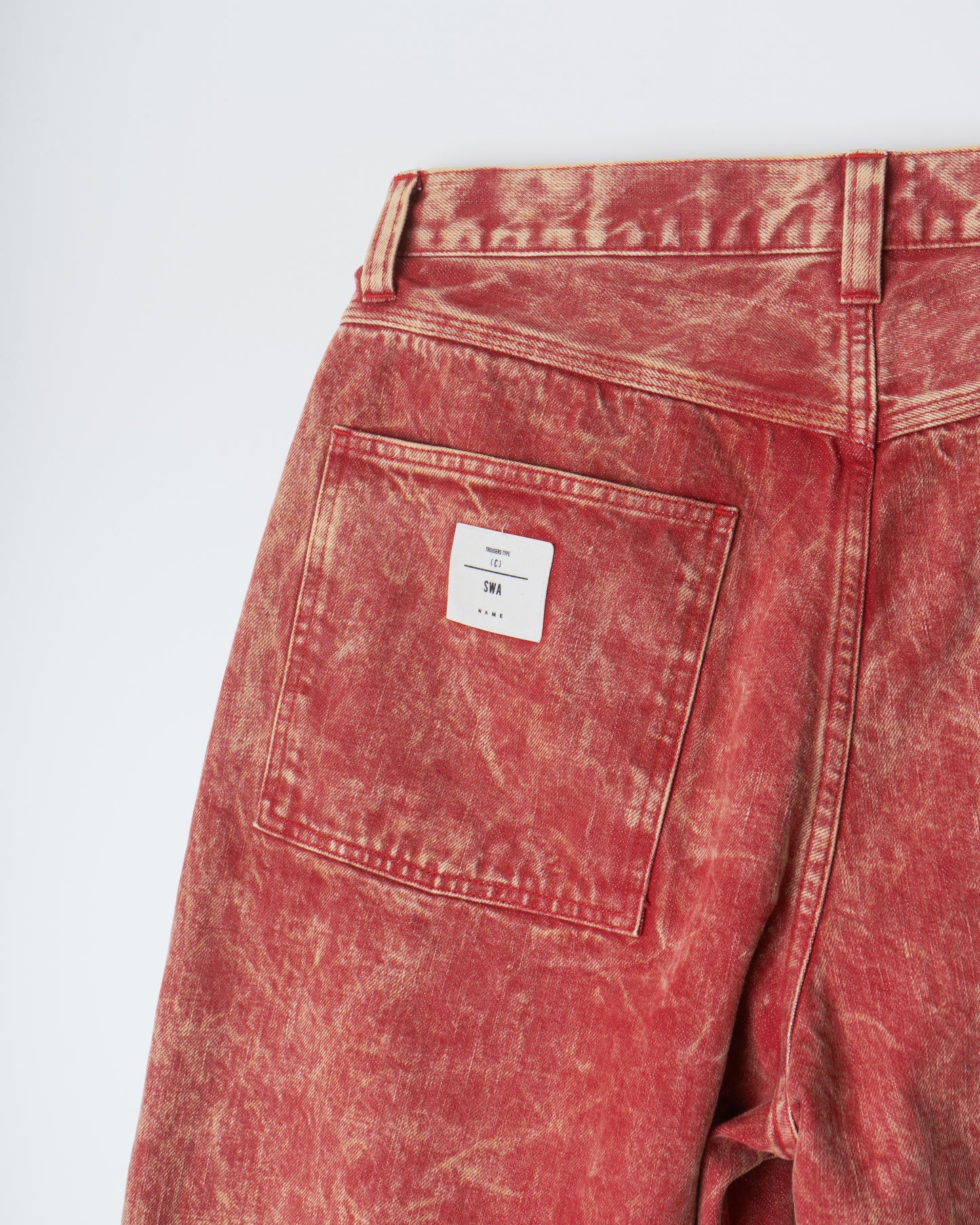 DAPPLE BLEACHED DENIM PAINTER PANTS