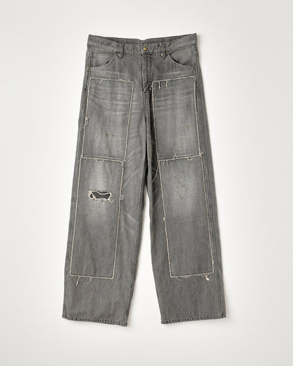 DENIM PAINTER PANTS : DISTRESSED