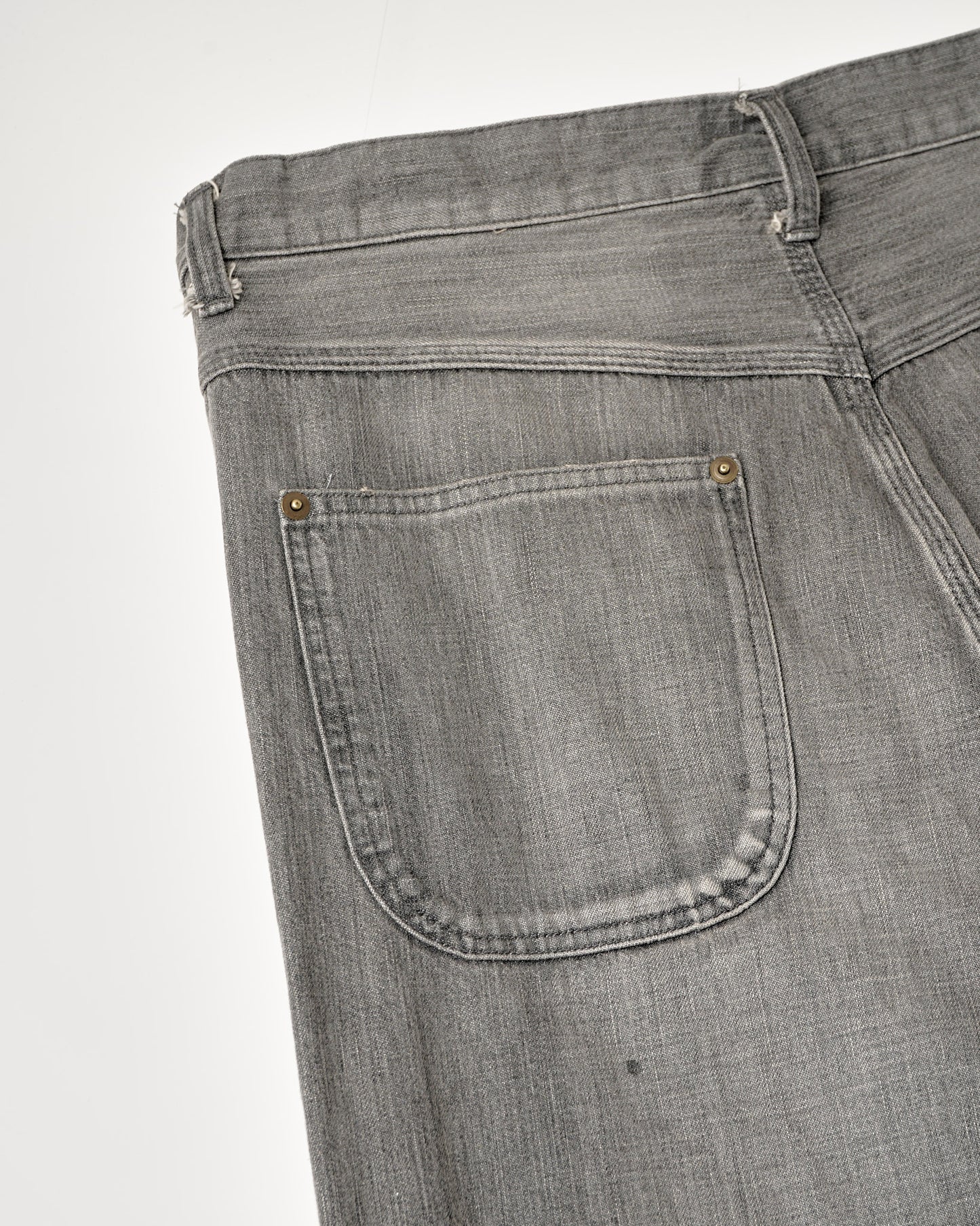 DENIM PAINTER PANTS : DISTRESSED