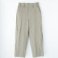WOOL/LINEN SHIFTED SIDE SEAM TROUSERS