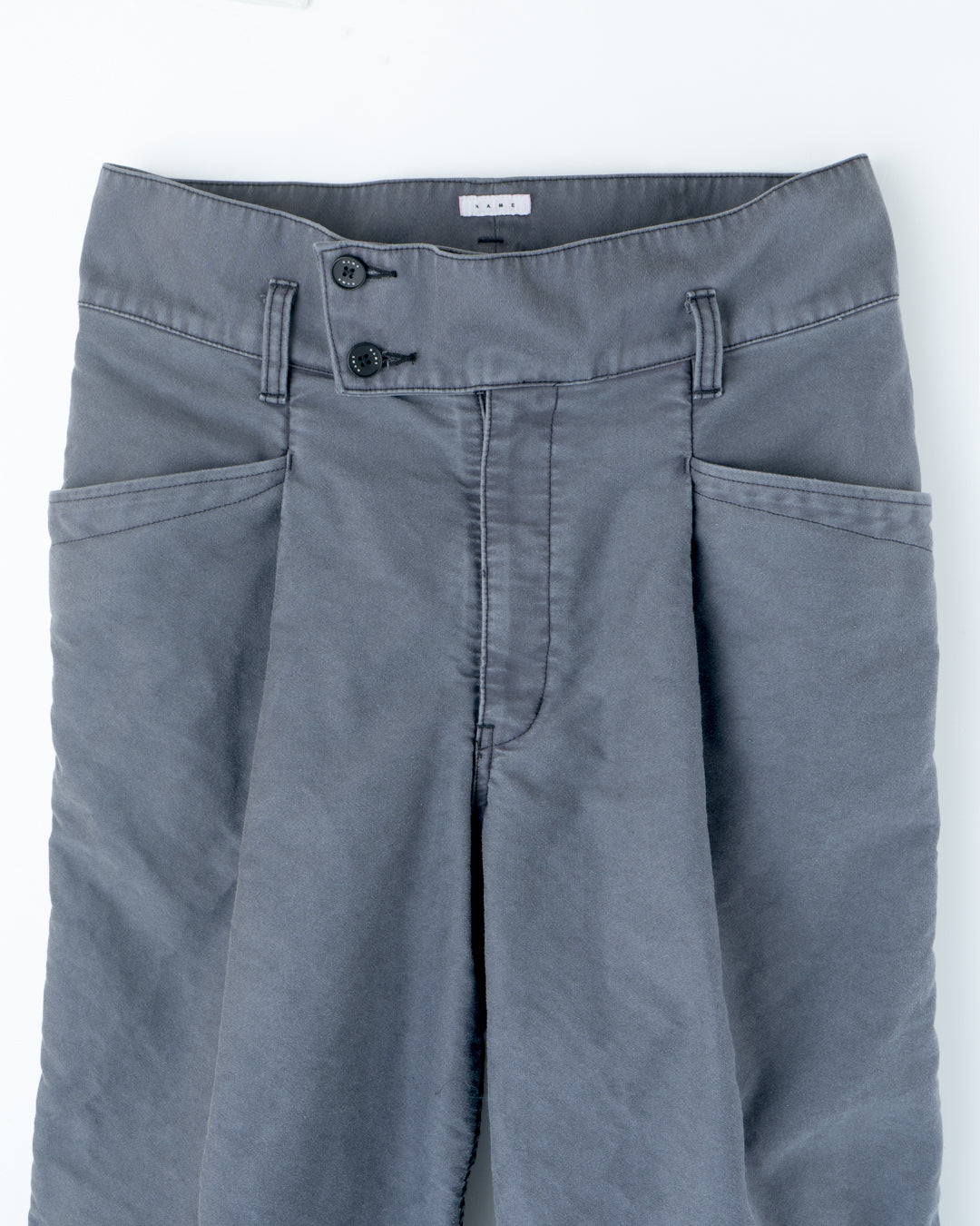 COTTON MALL SKIN HIGH WAIST WORK PANTS