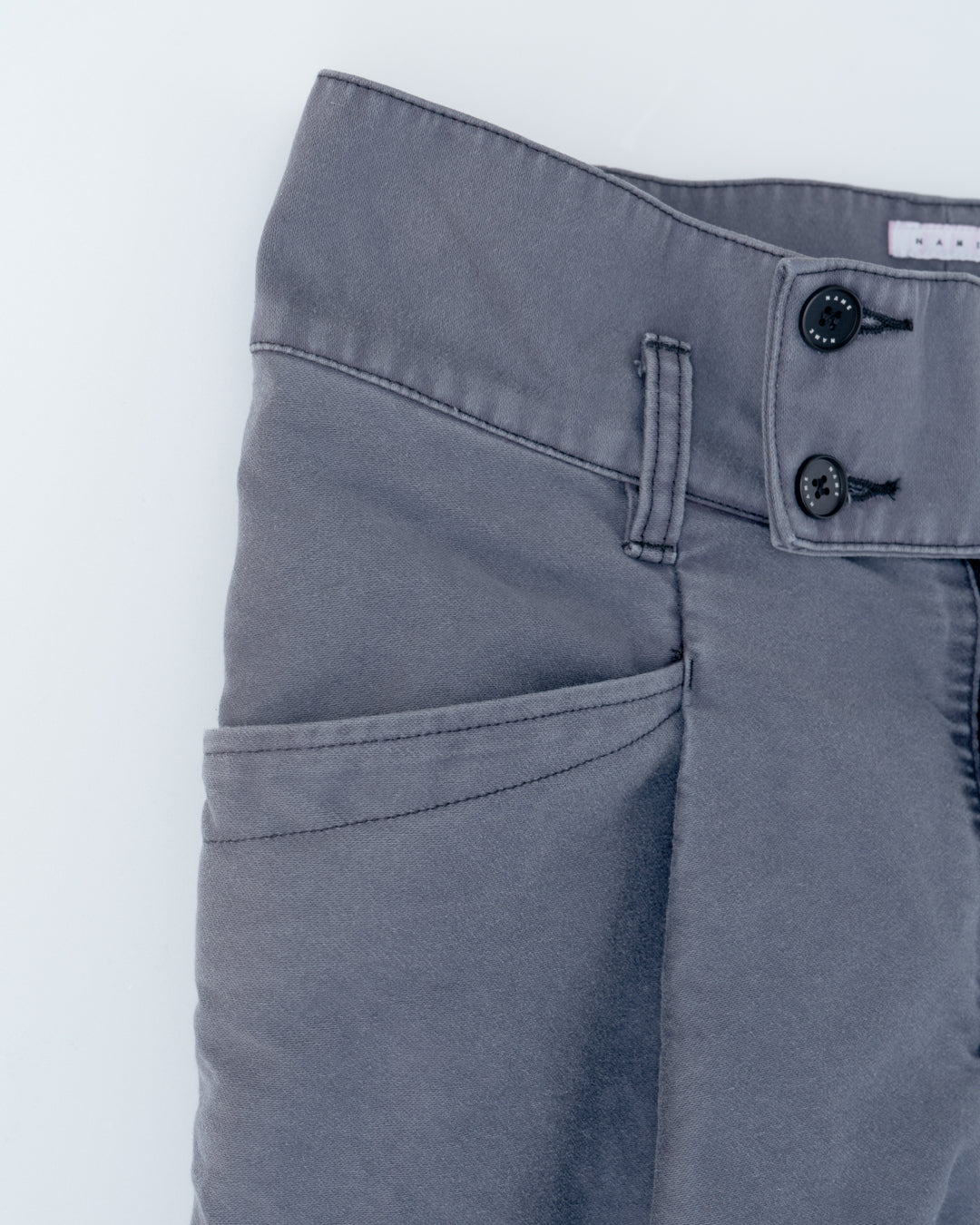 COTTON MALL SKIN HIGH WAIST WORK PANTS