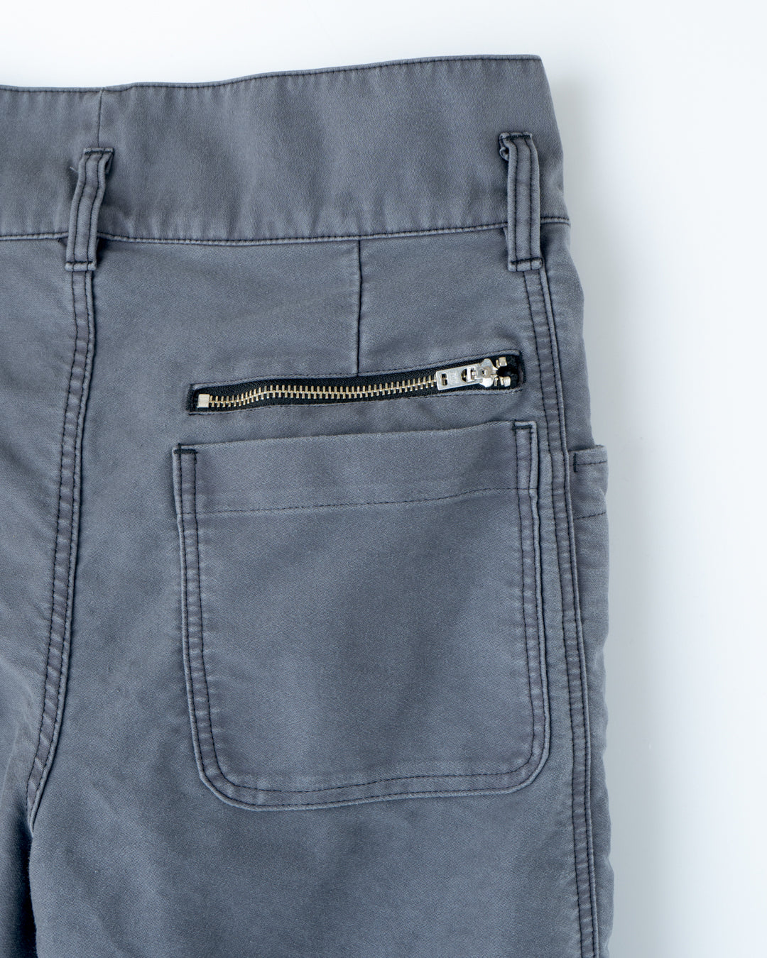 COTTON MALL SKIN HIGH WAIST WORK PANTS