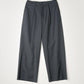 WOOL CALM SKIN SHIFTED SEAM ONE TUCK TROUSERS : TELE CUT