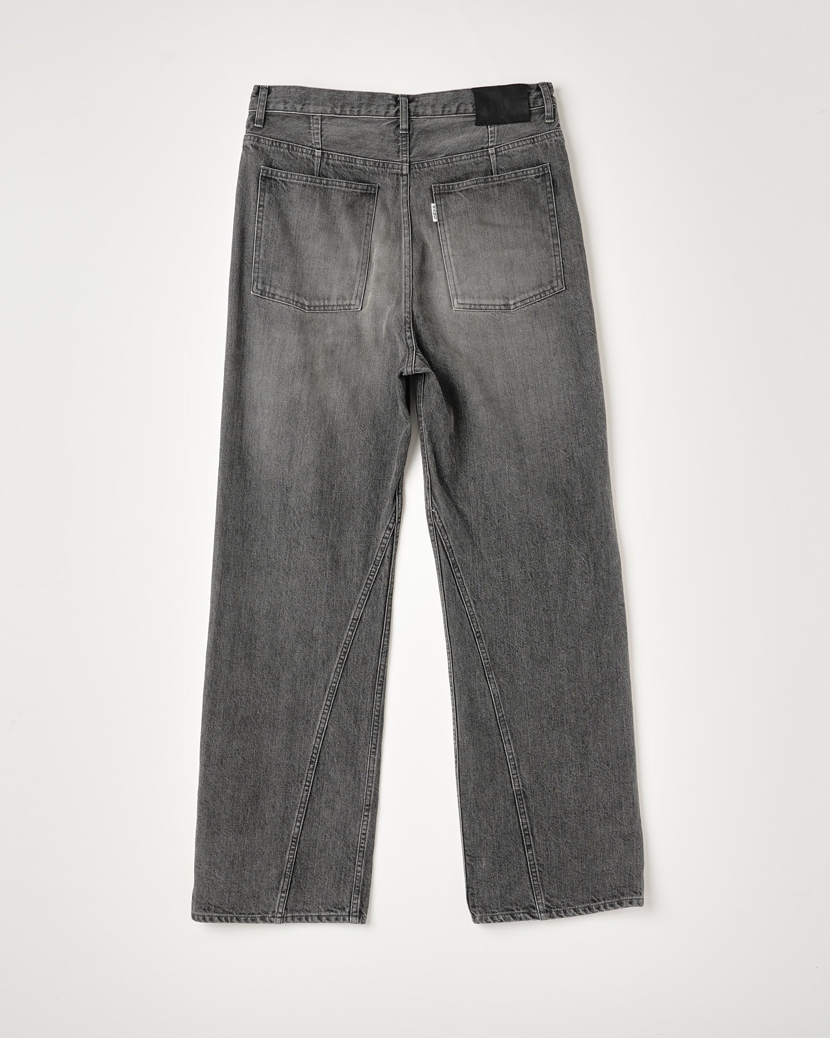 12oz DENIM STRAIGHT PINTUCK PANTS : DELTA SHAPE – Name. OFFICIAL STORE