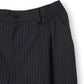 WOOL STRIPED WIDE SLACKS