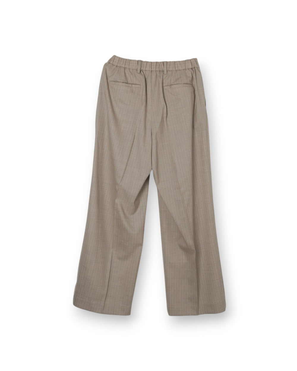 WOOL STRIPED WIDE SLACKS