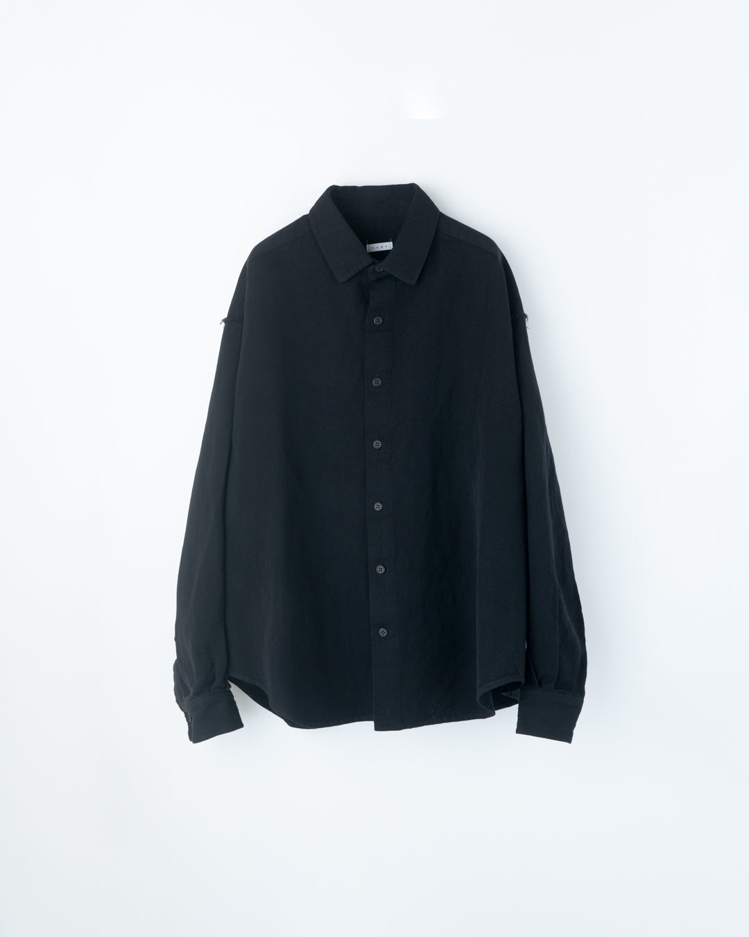 WOOL/LINEN WIDE SHIRT