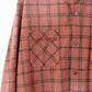 COTTON FLANNEL PLAID OPEN COLLAR SHIRT : DISTRESSED