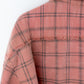 COTTON FLANNEL PLAID OPEN COLLAR SHIRT : DISTRESSED