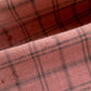 COTTON FLANNEL PLAID OPEN COLLAR SHIRT : DISTRESSED