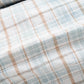 COTTON FLANNEL PLAID OPEN COLLAR SHIRT : DISTRESSED