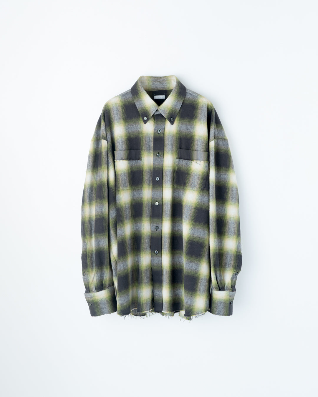 COTTON FLANNEL OMBRE REGULAR SHIRT : CUT-OFF