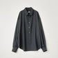 WOOL CALM SKIN WIDE SHIRT : CUT-OFF