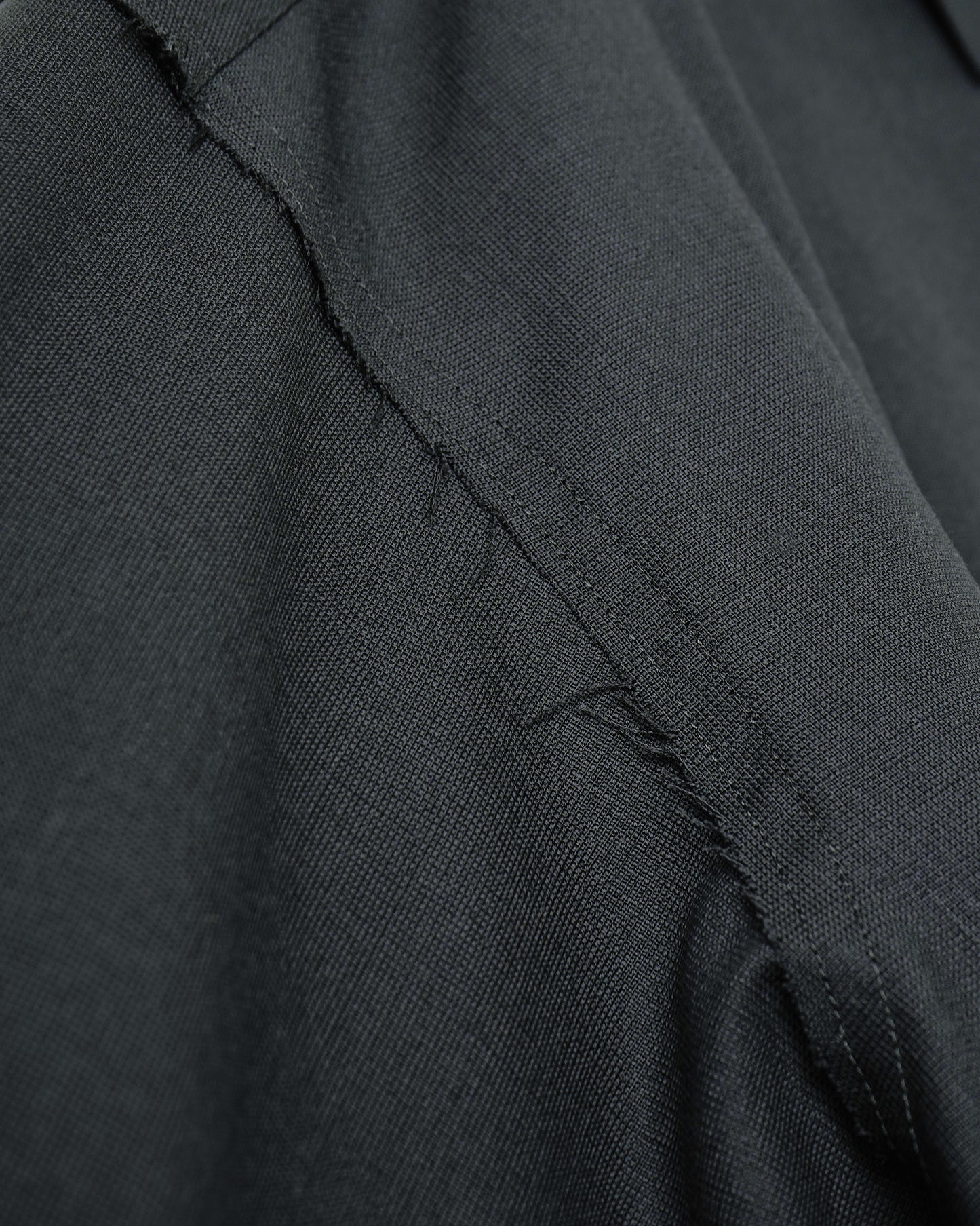 WOOL CALM SKIN WIDE SHIRT : CUT-OFF