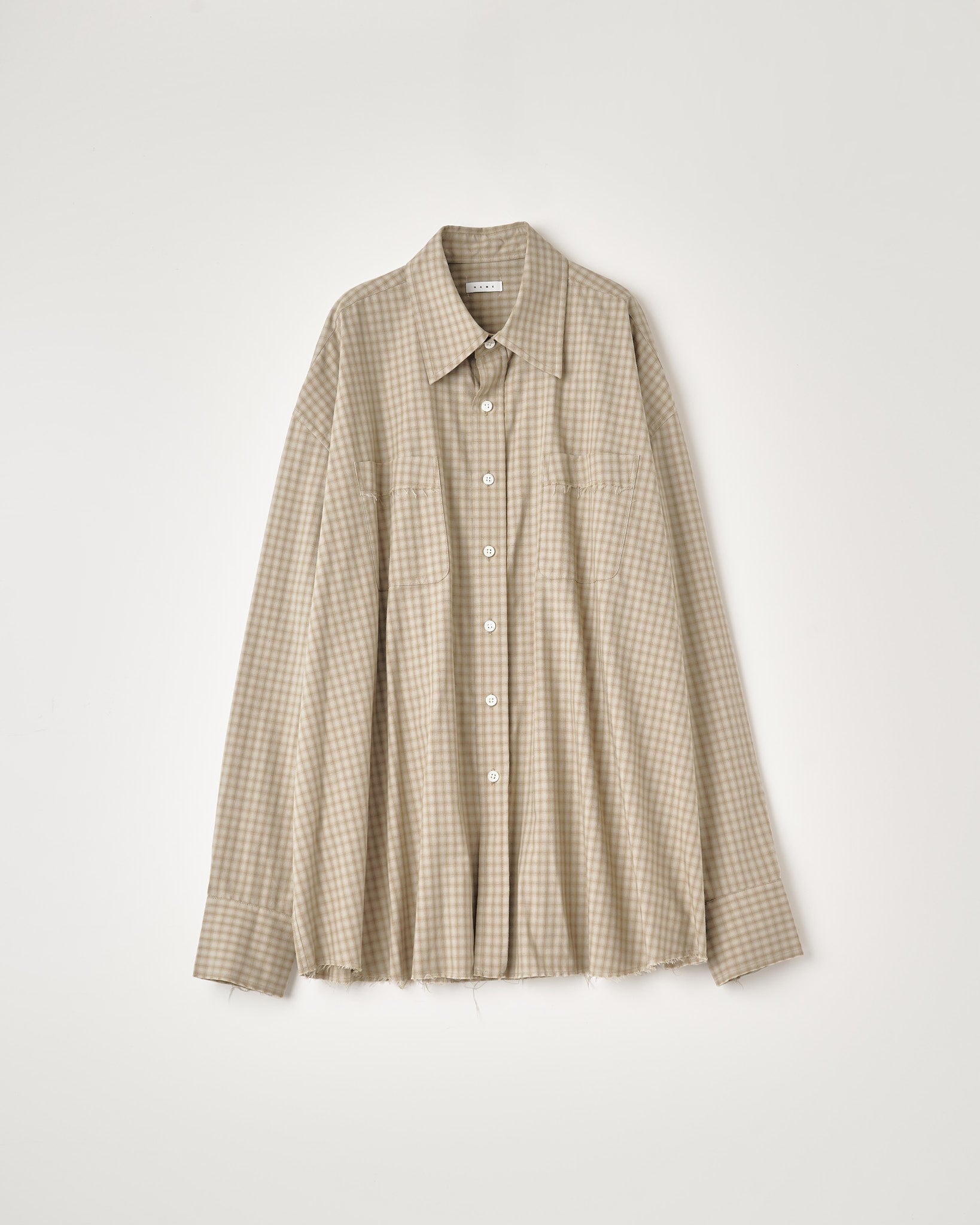 トップス Name. CHECK CUT-OFF BOX SHORT SHIRT T/R CHECK REGULAR SHIRT : CUT-OFF – Name. OFFICIAL STORE
