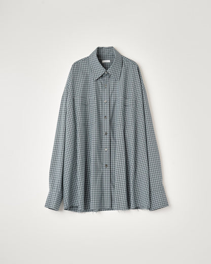 T/R CHECK REGULAR SHIRT : CUT-OFF