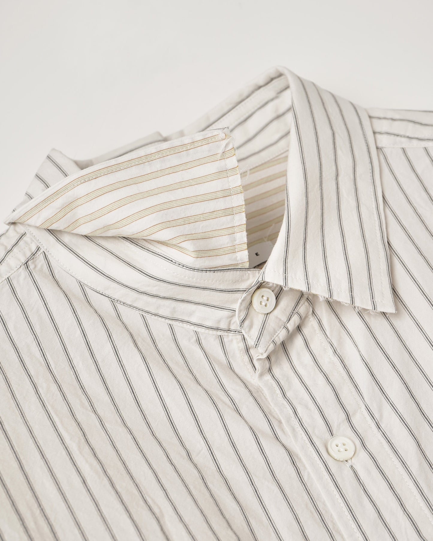 STRIPE WIDE SHIRT : CUT-OFF & SWITCHING