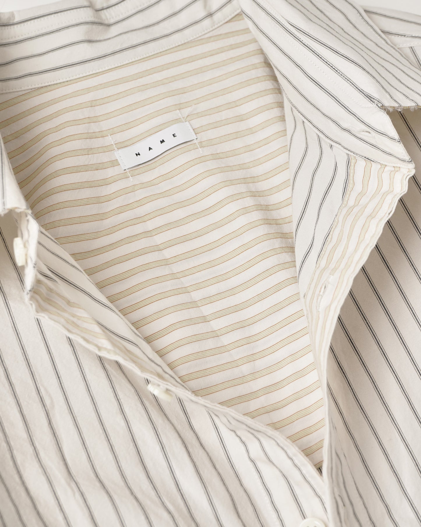 STRIPE WIDE SHIRT : CUT-OFF & SWITCHING