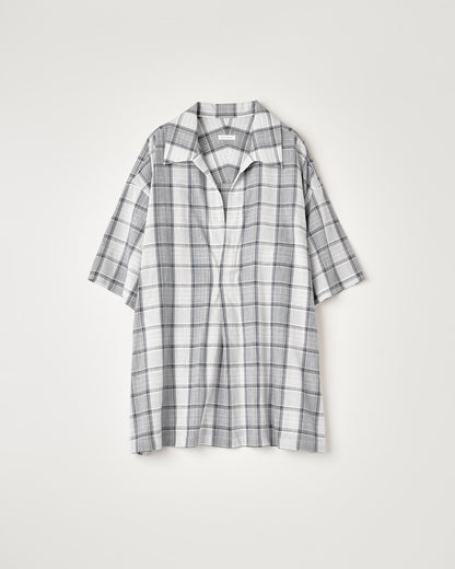 C/L PLAID PULLOVER SHIRT : VINTAGE FABRIC