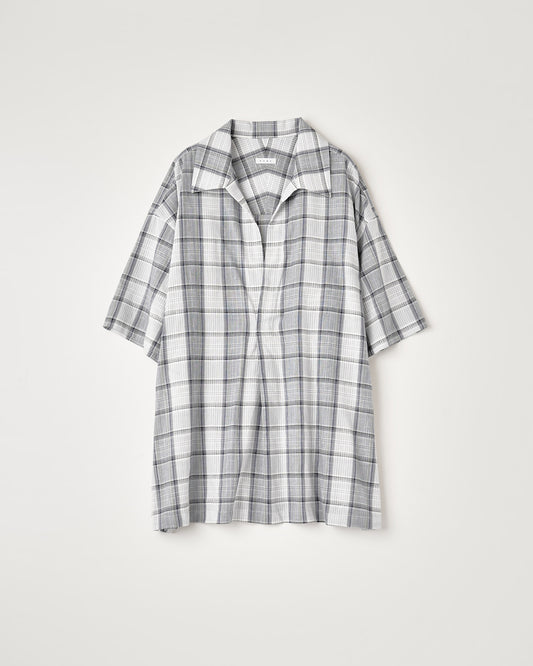 C/L PLAID PULLOVER SHIRT : VINTAGE FABRIC