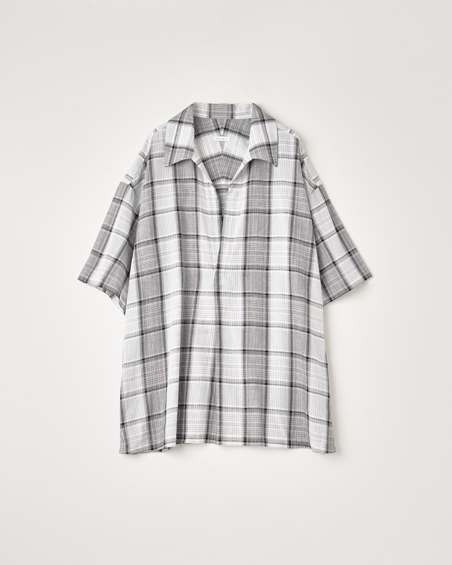 C/L PLAID PULLOVER SHIRT : VINTAGE FABRIC