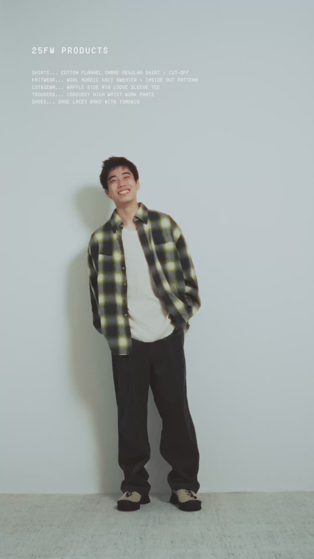 トップス Name. COTTON TWILL OMBRE CUT-OFF SHIRT Name.(ネーム) COTTON TWILL OMBRE CUT-OFF REGULAR SHIRT 商品