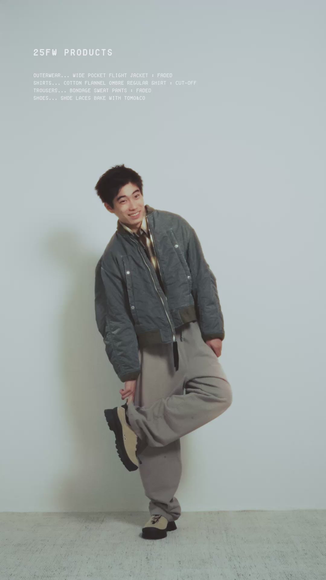 COTTON FLANNEL OMBRE REGULAR SHIRT : CUT-OFF – Name. OFFICIAL STORE