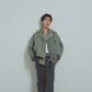 WOOL/LINEN WIDE SHIRT